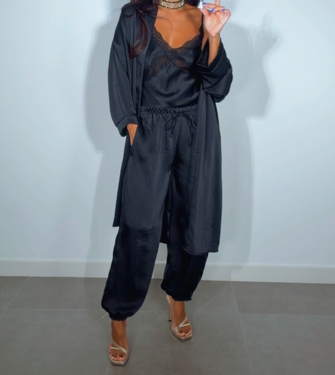 Conjunto SATINADO KIMONO