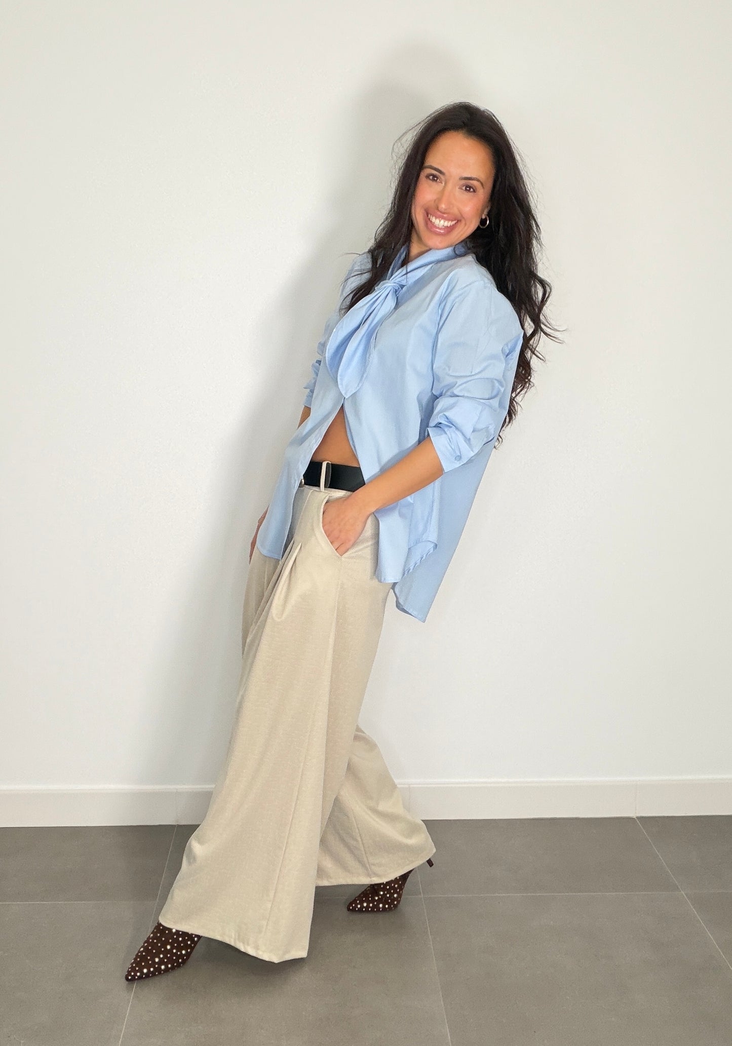 Pantalón GASPEADO CINTURÓN