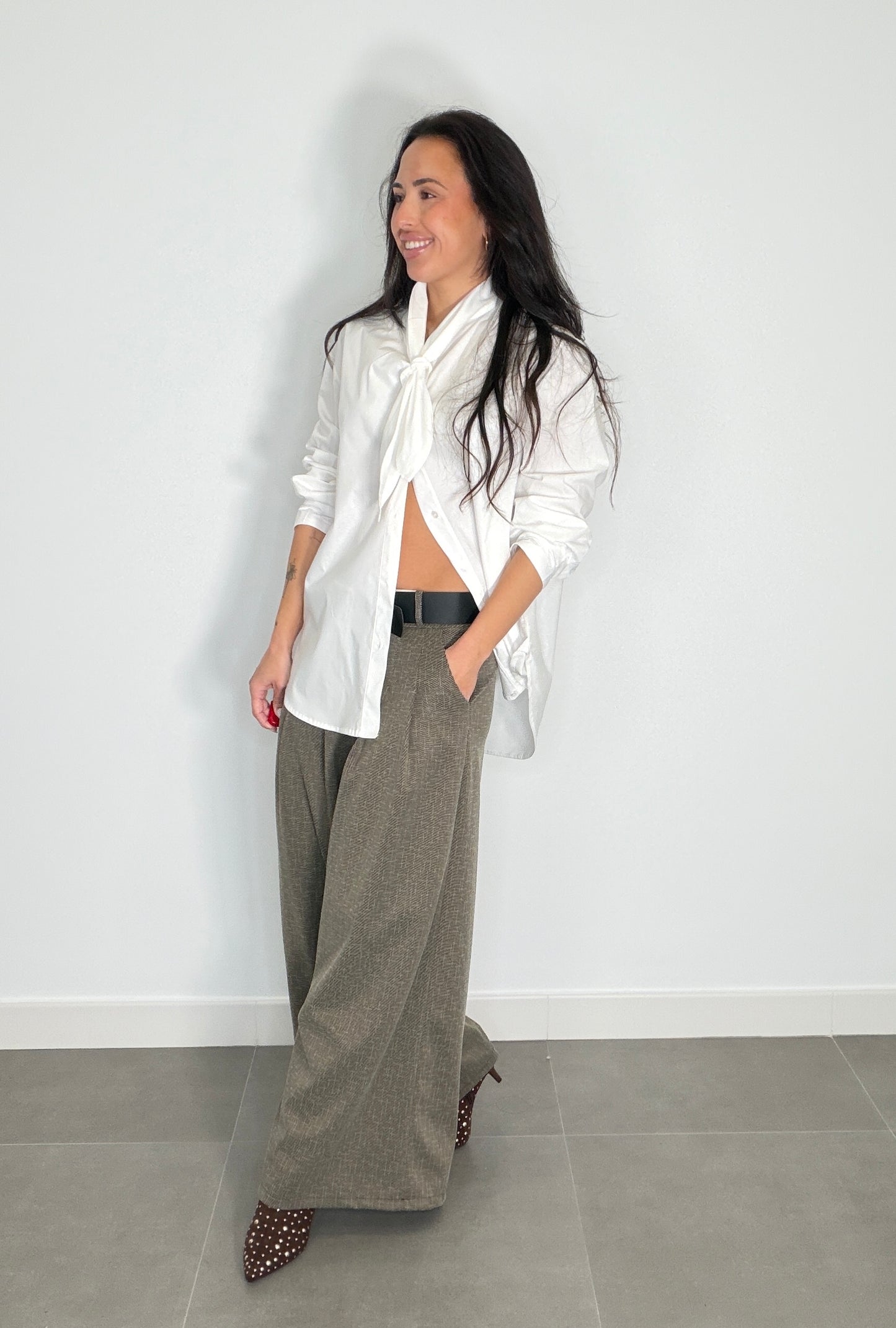 Pantalón GASPEADO CINTURÓN