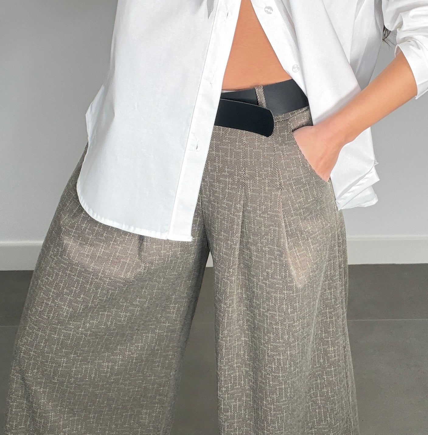 Pantalón GASPEADO CINTURÓN