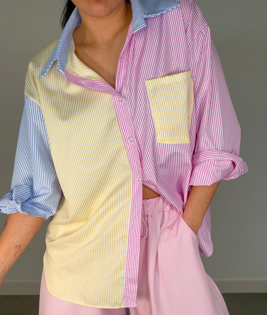 Camisa RAYAS PASTEL