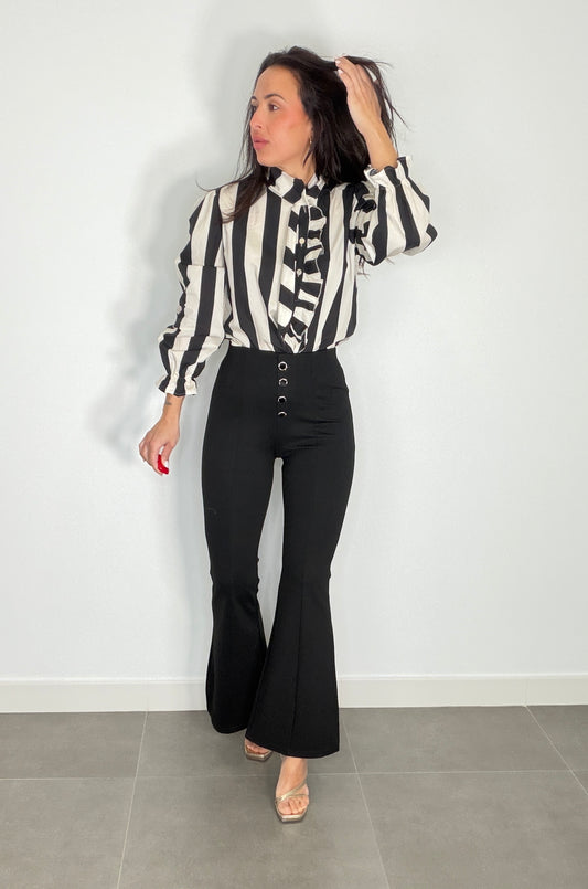 Pantalón PUNTO ROMA EFECTO CAMPANA