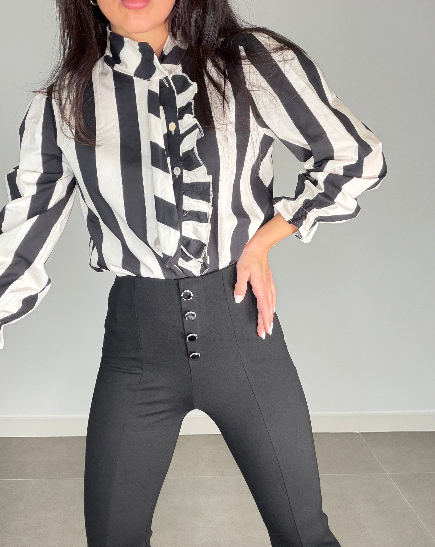 Pantalón PUNTO ROMA EFECTO CAMPANA