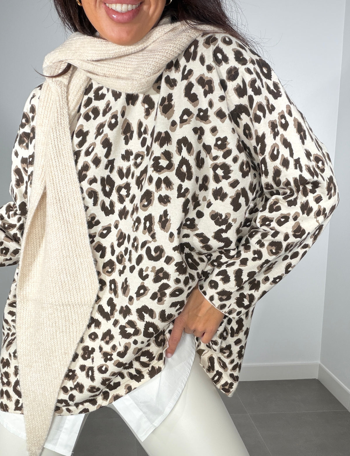 Jersey ANIMAL PRINT OVERSIZE