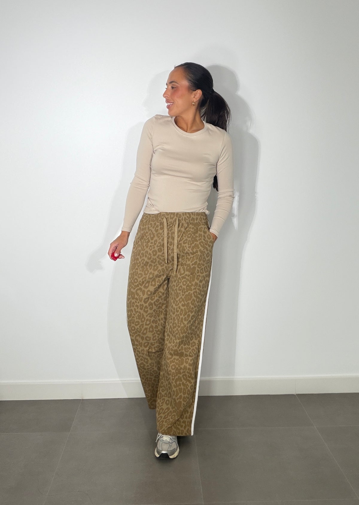Pantalón RECTO ANIMAL PRINT RAYA