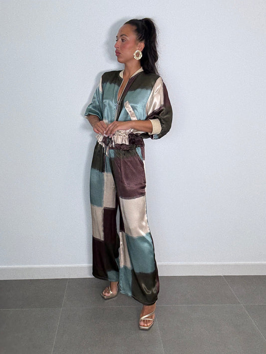 Pantalón SATINADO ESTAMPADO