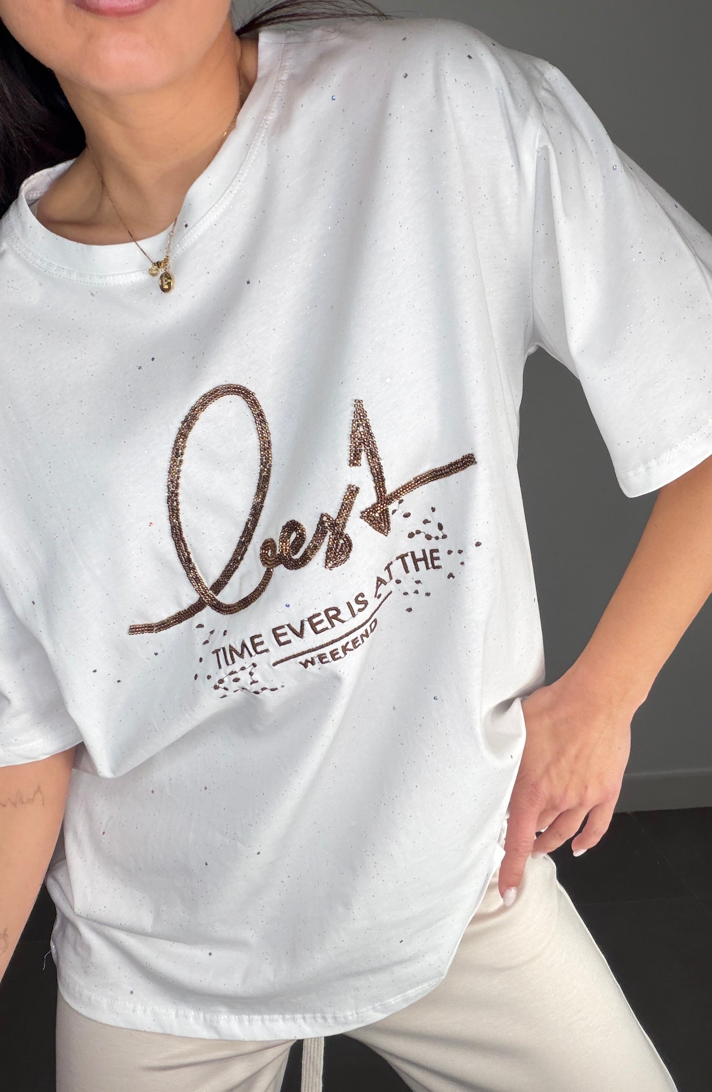 Camiseta GLITTER OVERSIZE