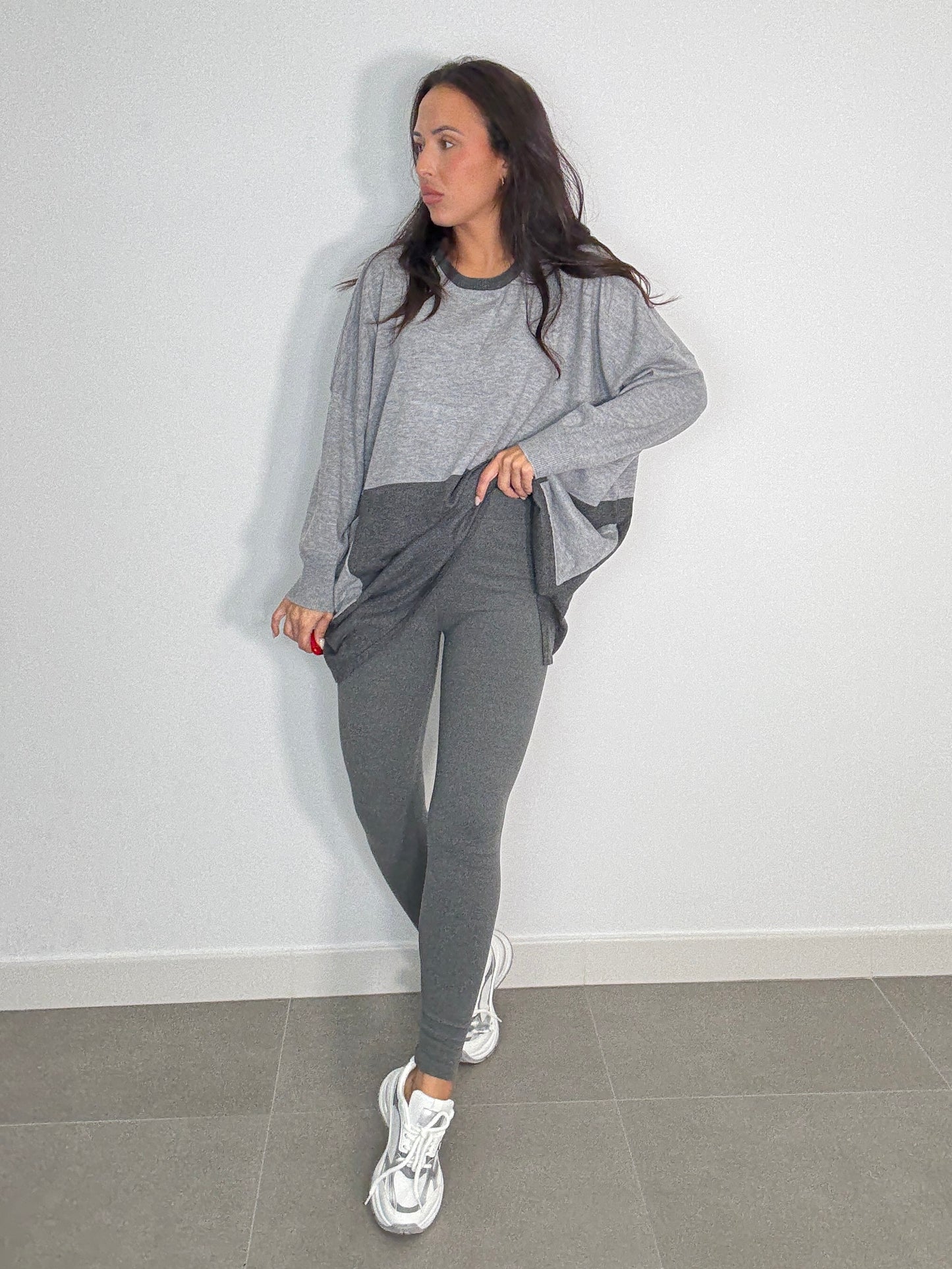 Maxi JERSEY BOLSILLOS BICOLOR