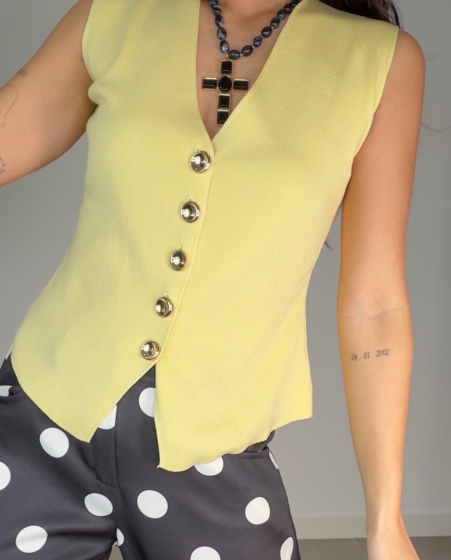 Chaleco BOTÓN DORADO