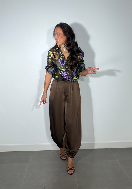 Pantalón BOMBACHO SATINADO LOW COST