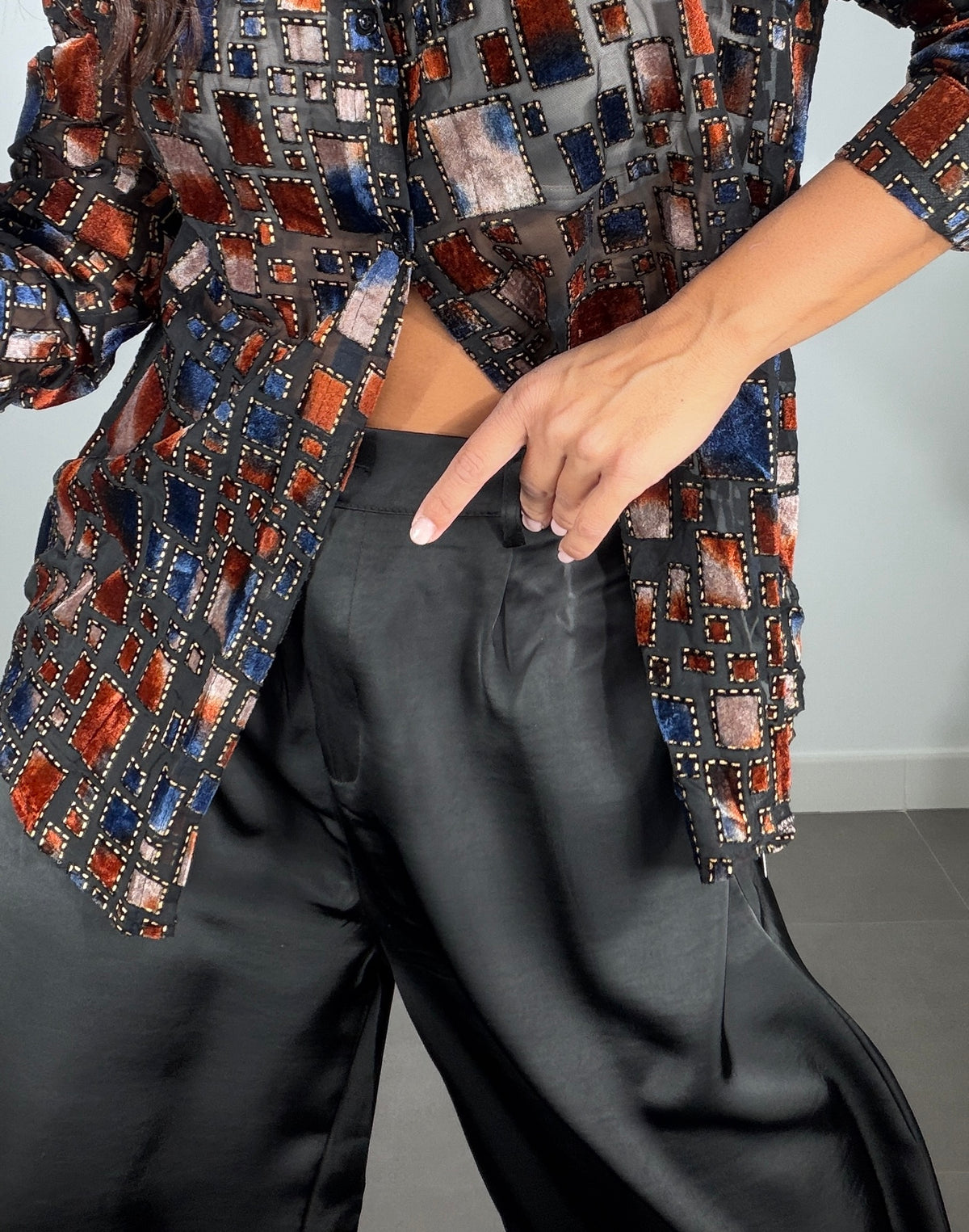 Pantalón BOMBACHO SATINADO LOW COST