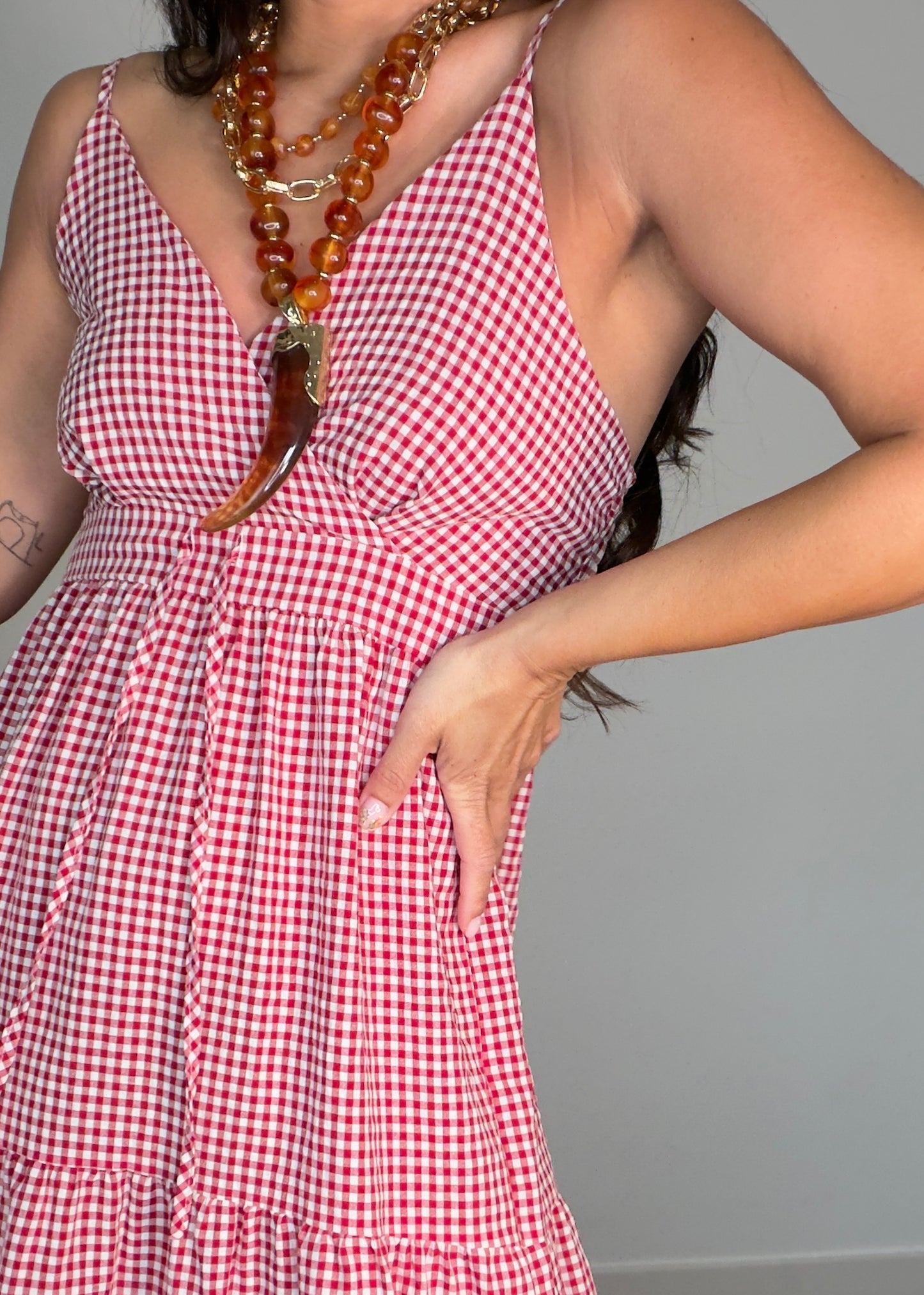 Vestido VICHY TIRANTES LOW COST
