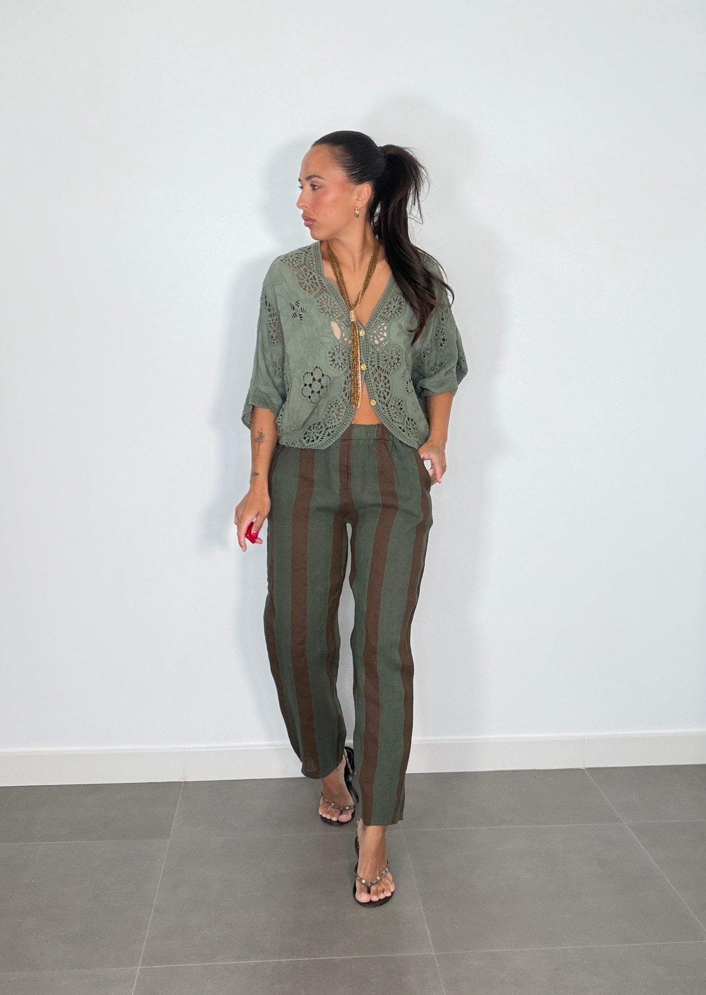 Pantalón RAYAS LINO