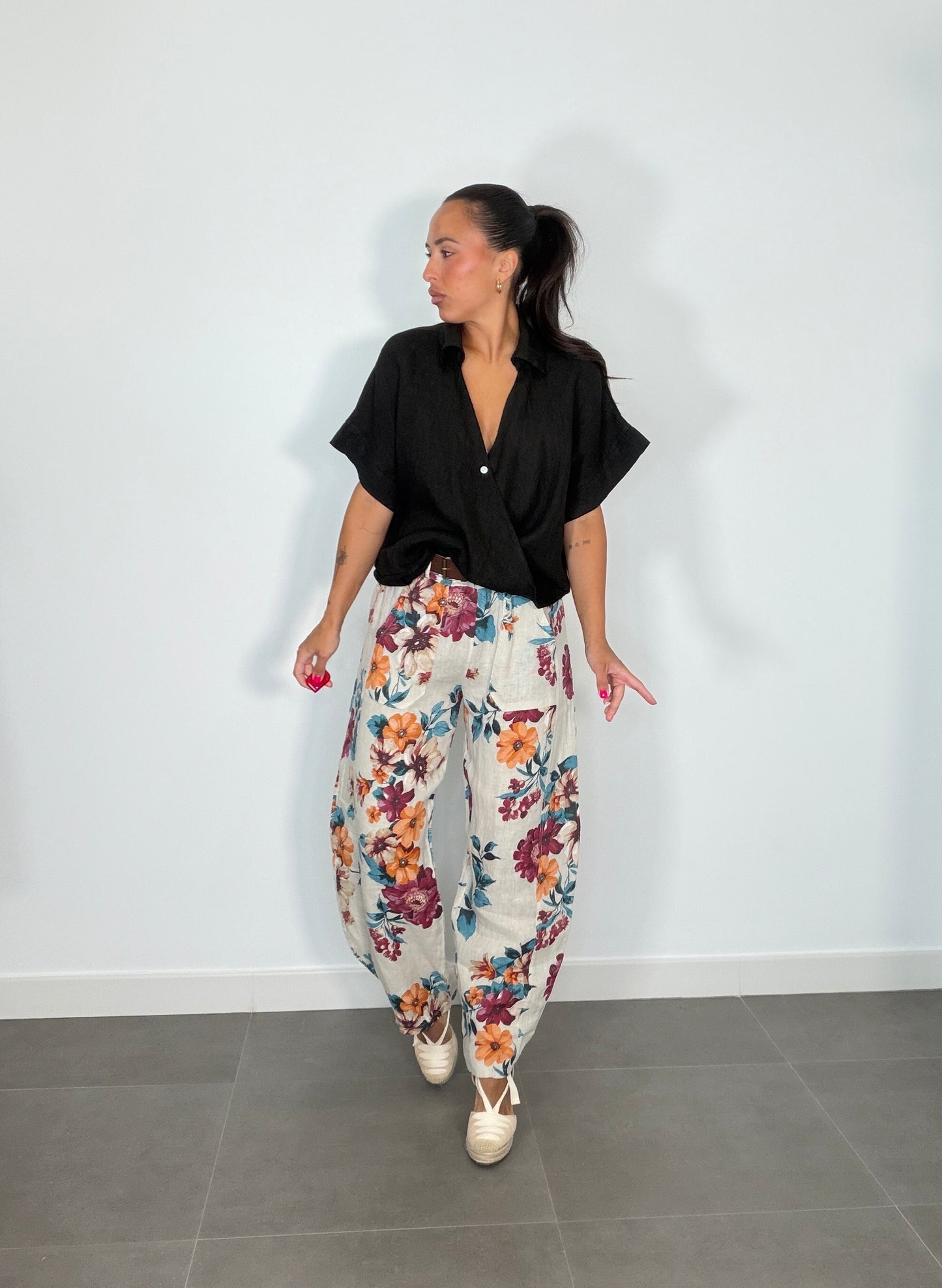 Pantalón LINO ESTAMPADO
