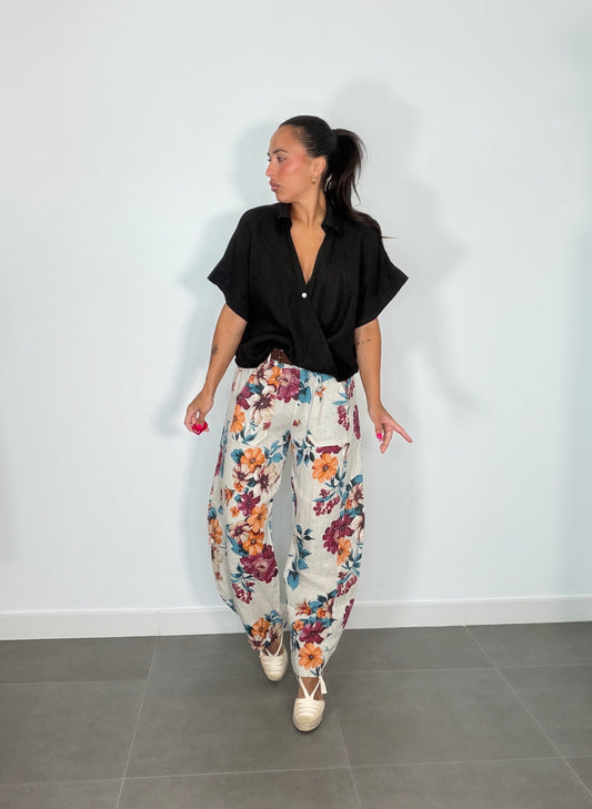 Pantalón LINO ESTAMPADO