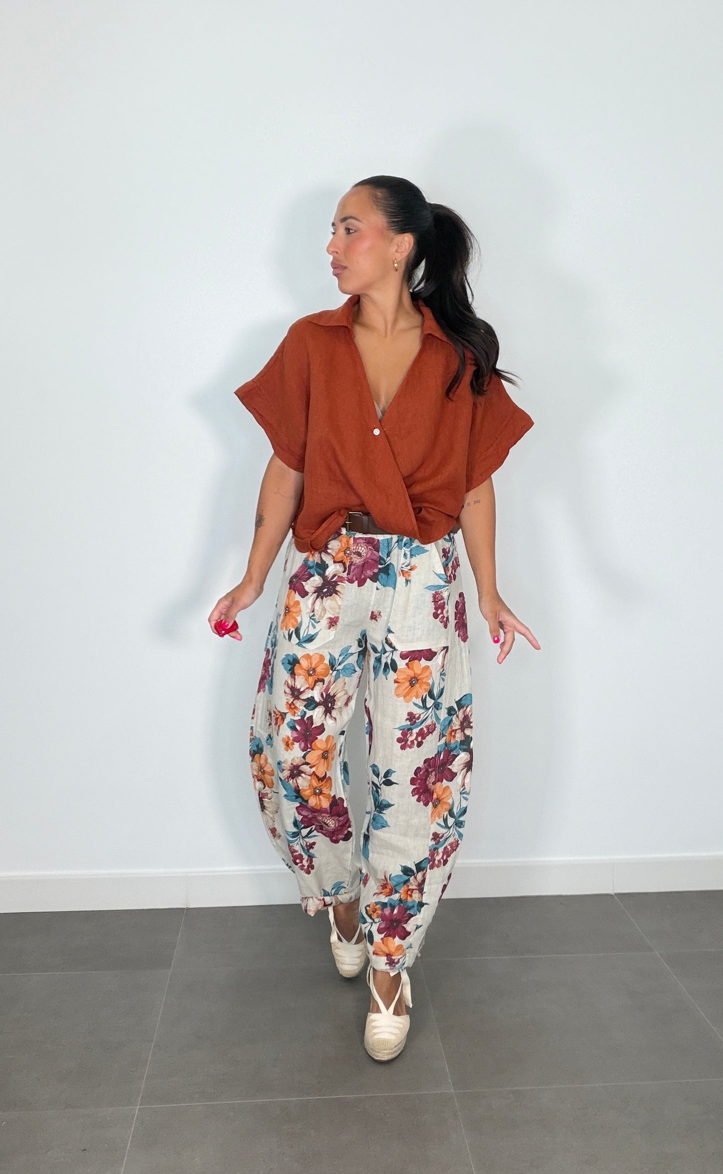 Pantalón LINO ESTAMPADO