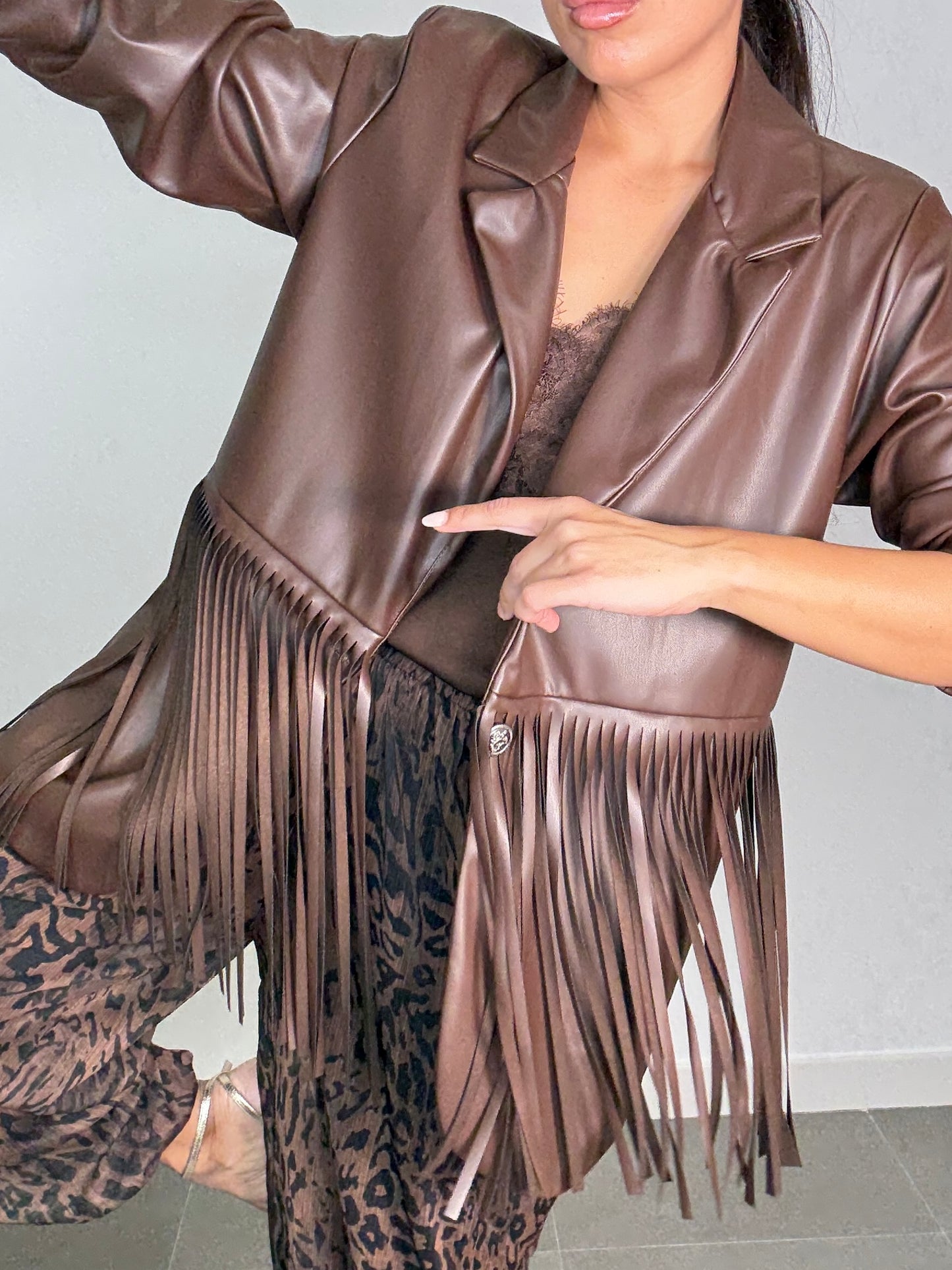 Chaqueta POLIPIEL FLECOS MÍA