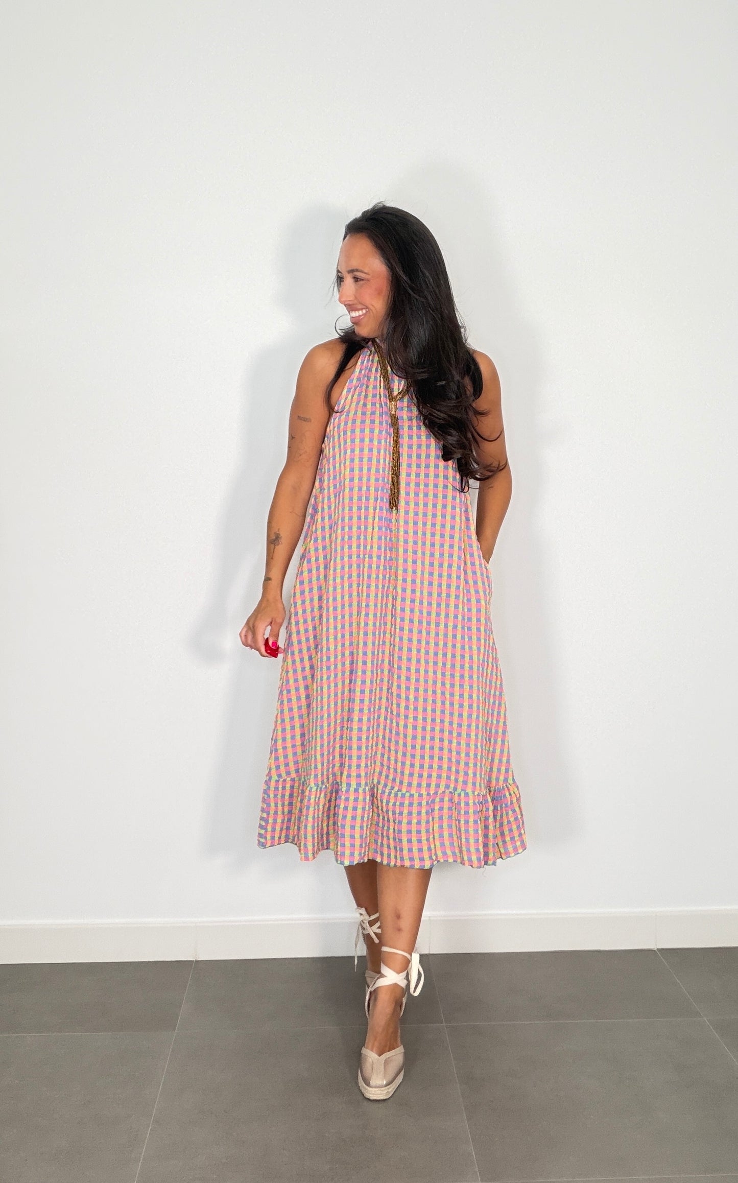 Vestido VICHY FLÚOR