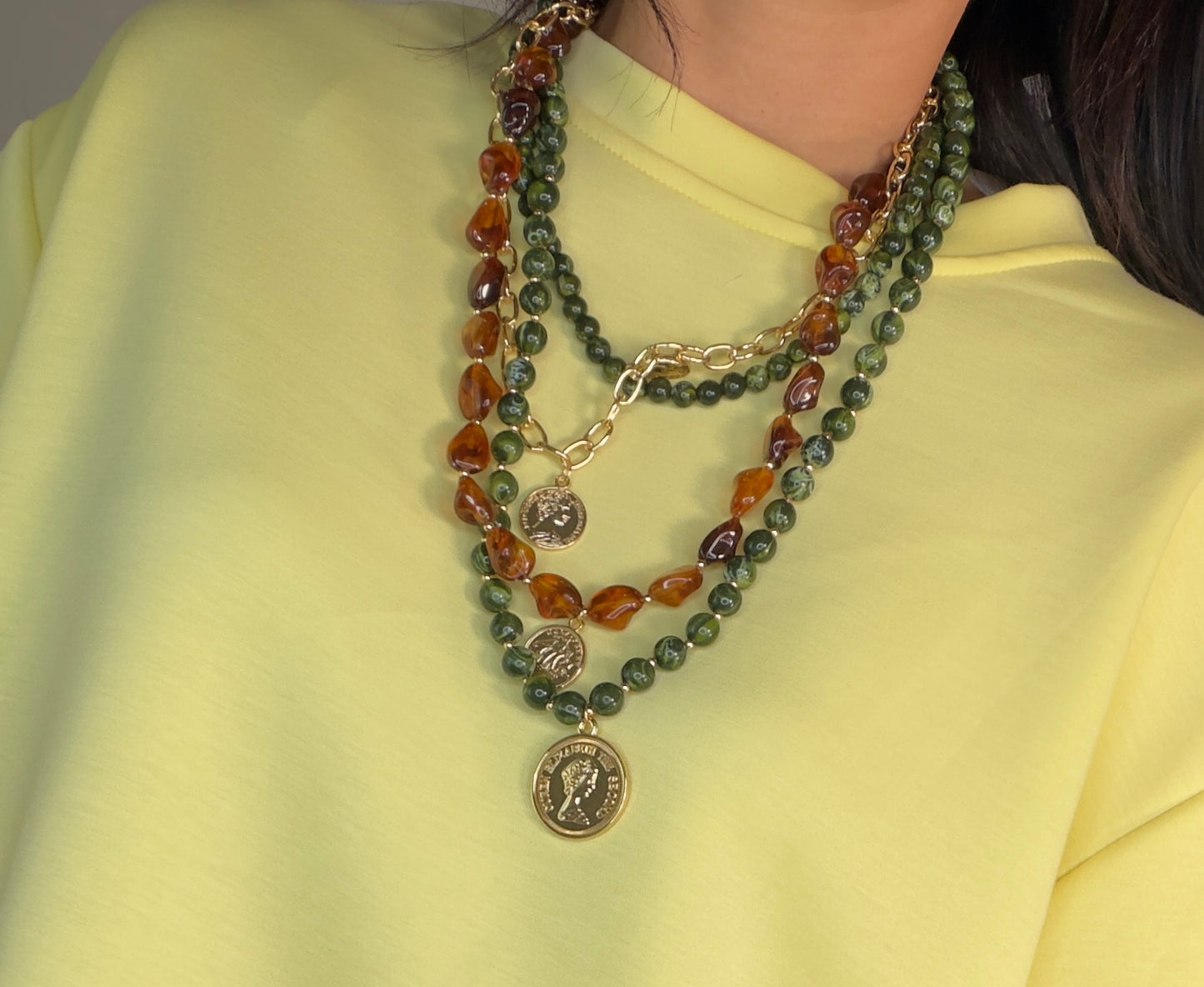 Colgante LARGO ABALORIOS