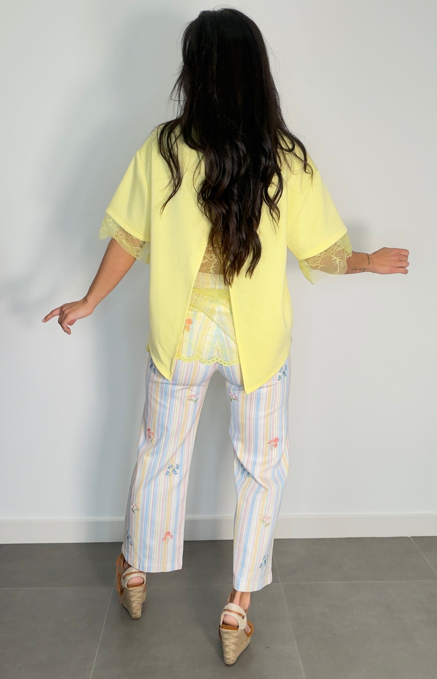 Pantalón RAYAS BORDADO