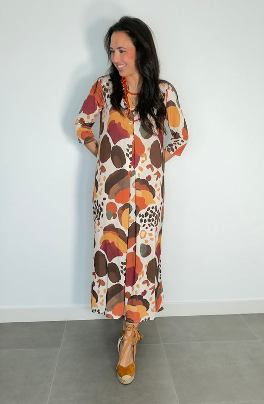 Vestido LICRA FRÍA ACUARELA