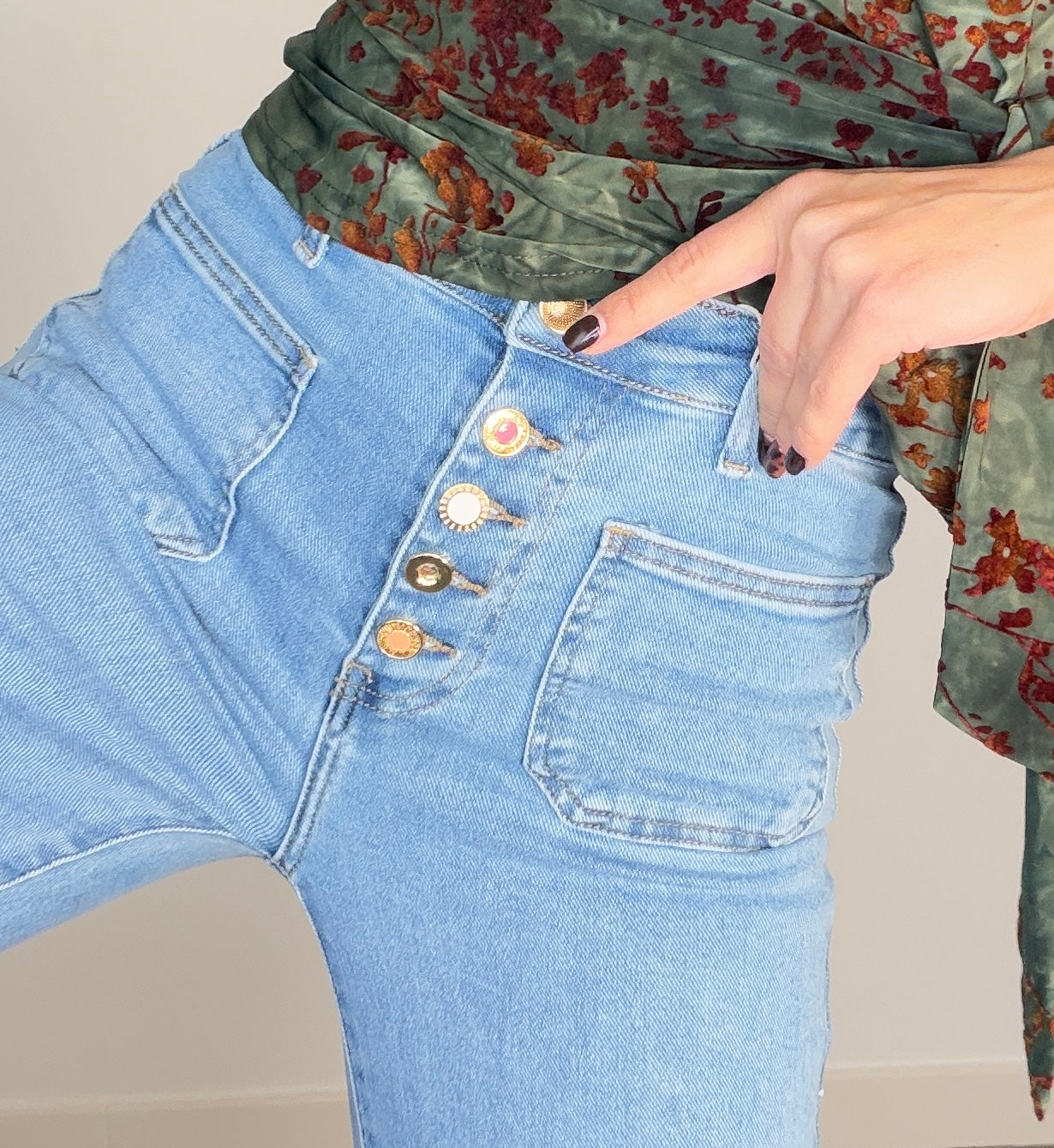 Denim BOTÓN COLORES