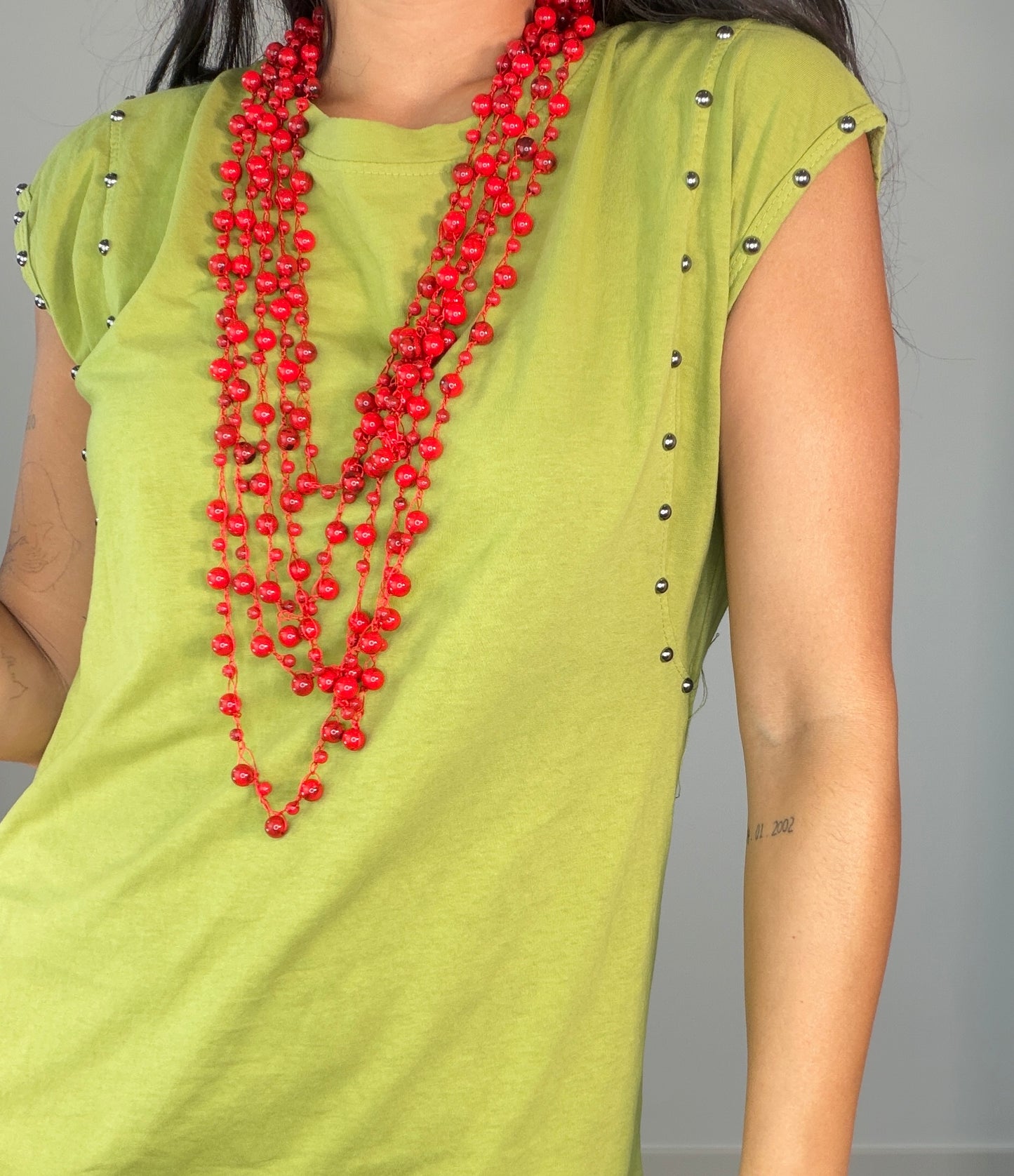 Vestido ALGODÓN TACHAS