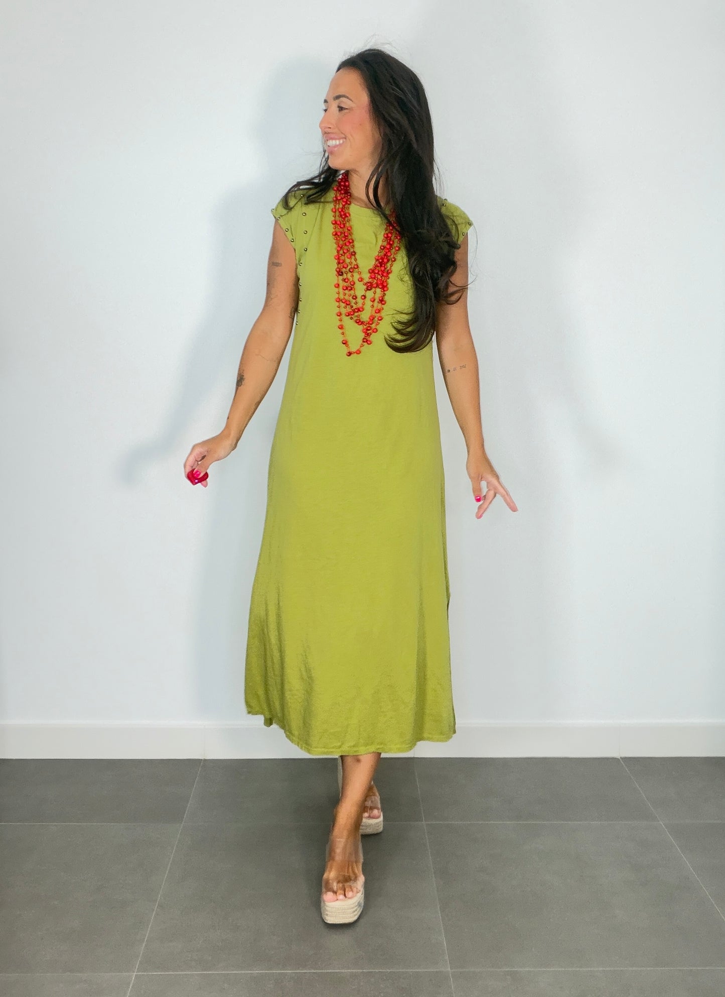 Vestido ALGODÓN TACHAS