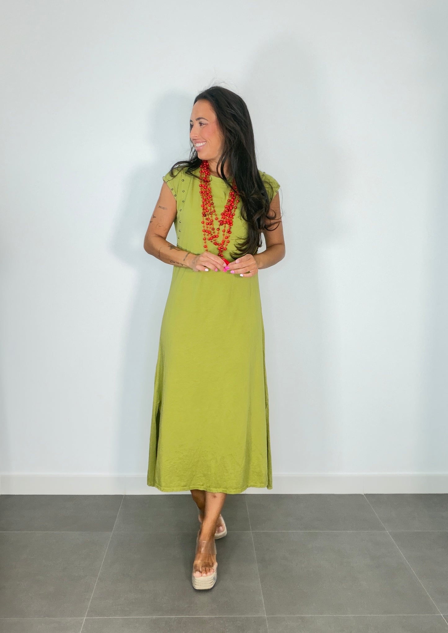 Vestido ALGODÓN TACHAS