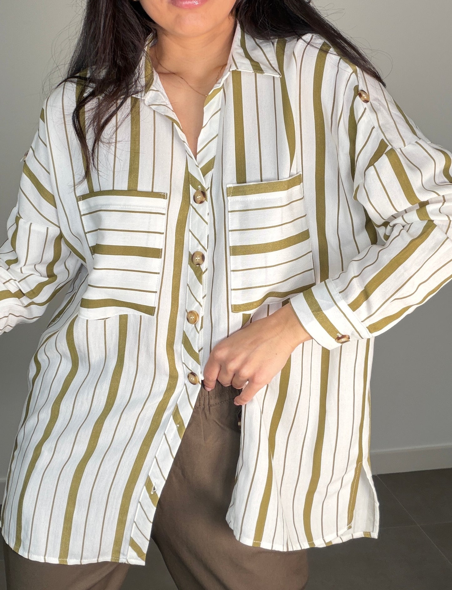 Camisa RAYAS OVERSIZE