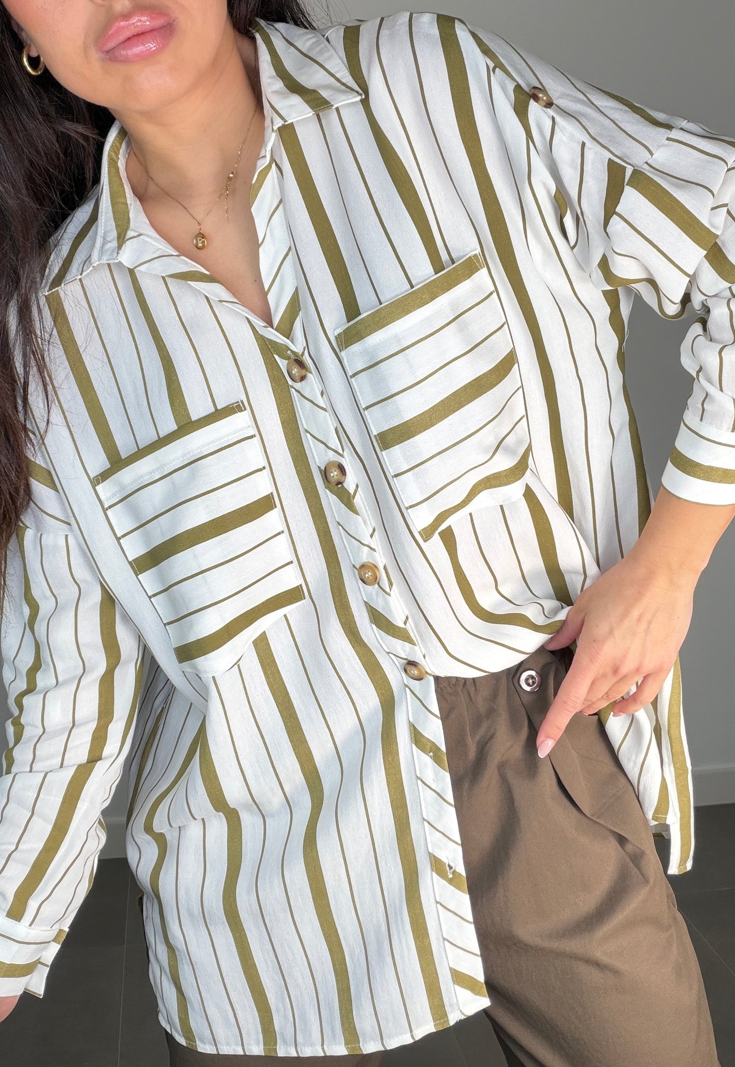 Camisa RAYAS OVERSIZE