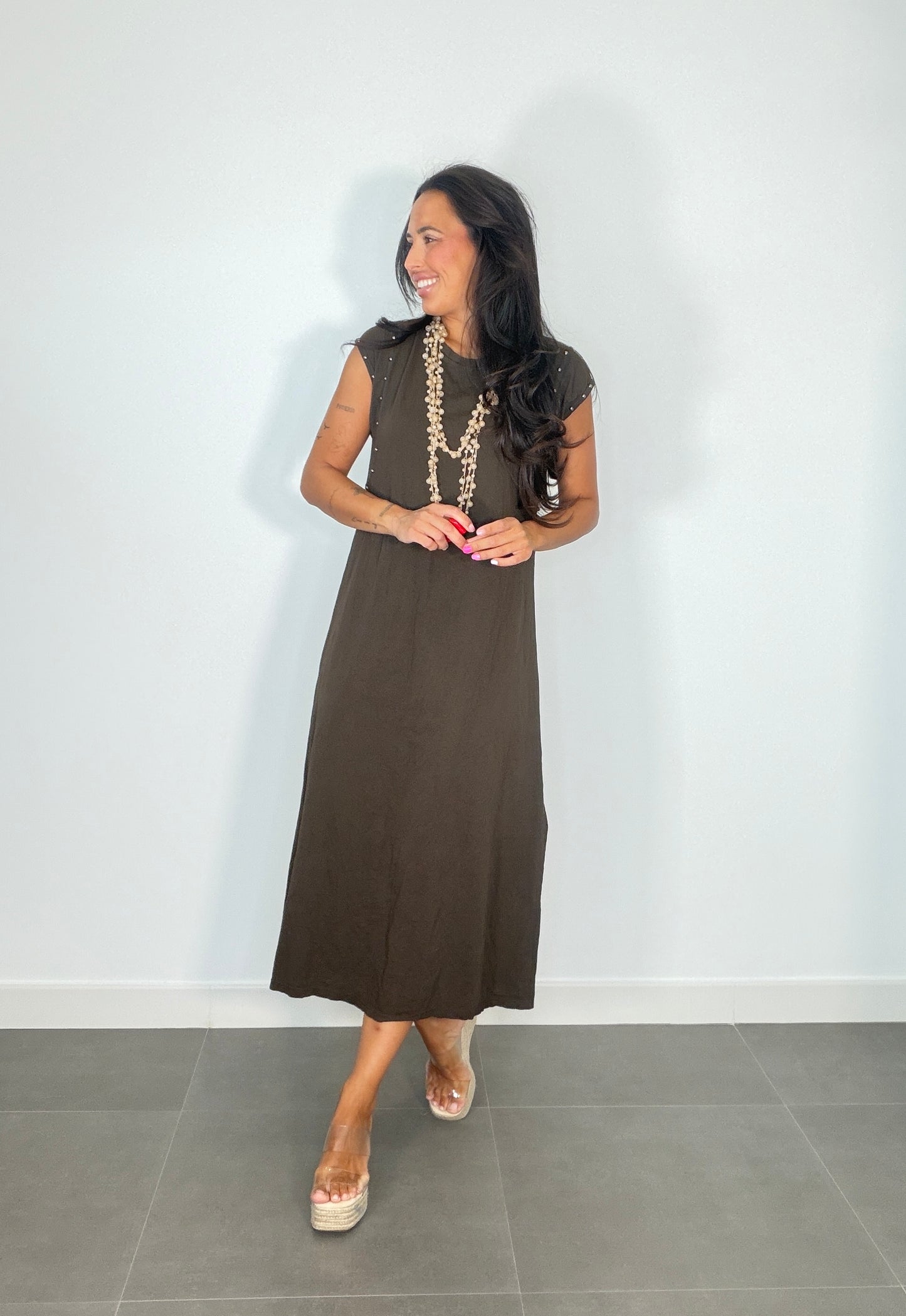 Vestido ALGODÓN TACHAS