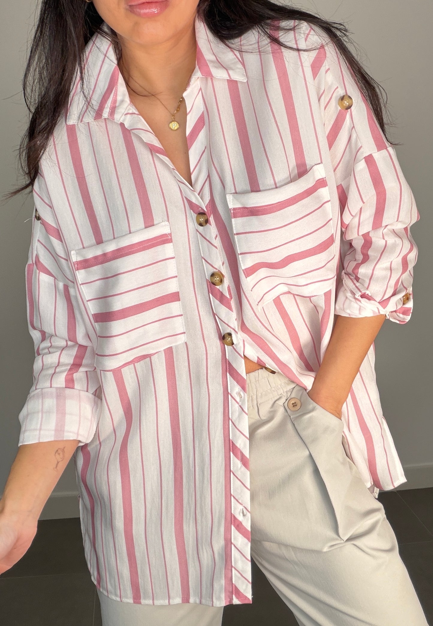 Camisa RAYAS OVERSIZE