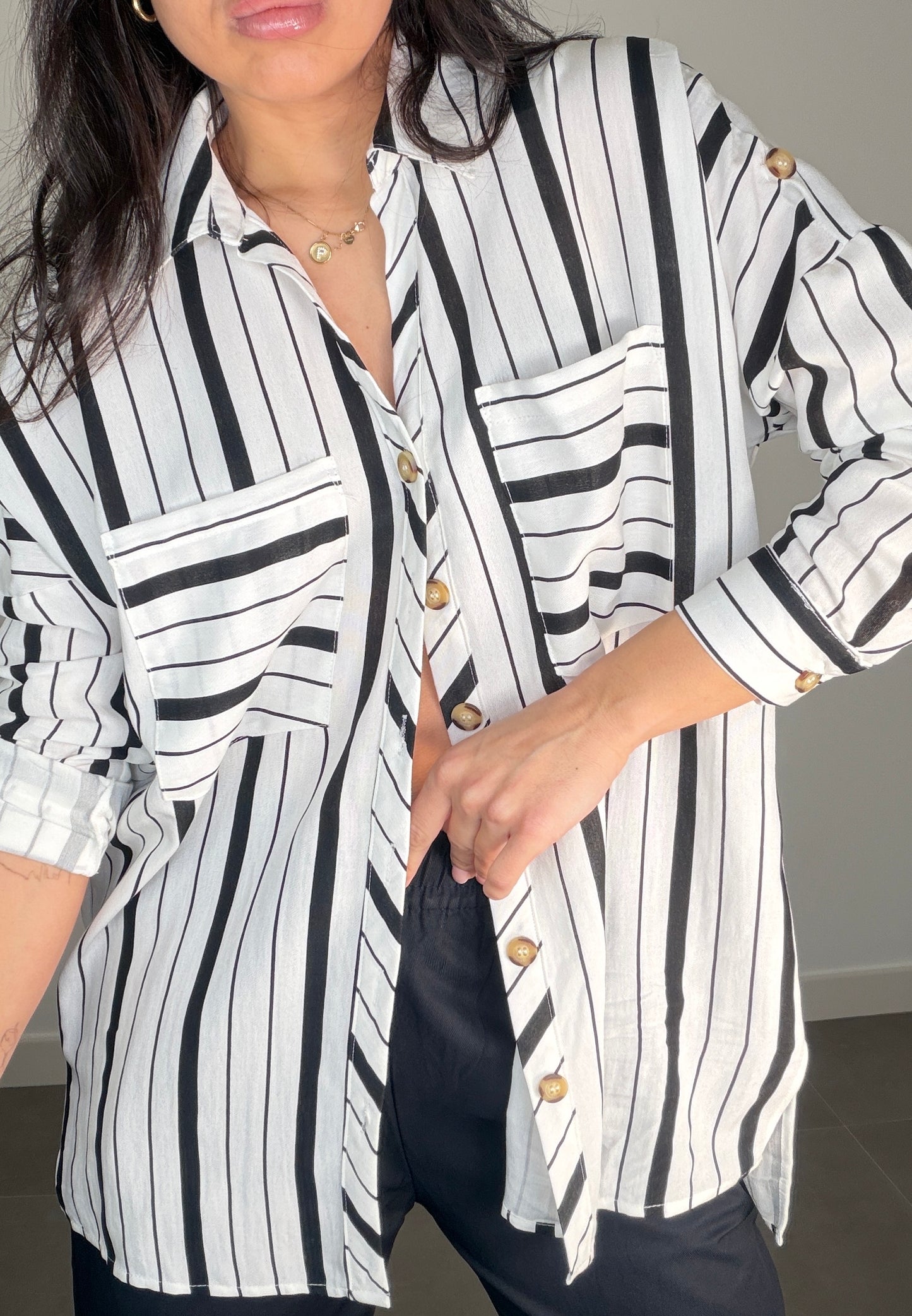 Camisa RAYAS OVERSIZE