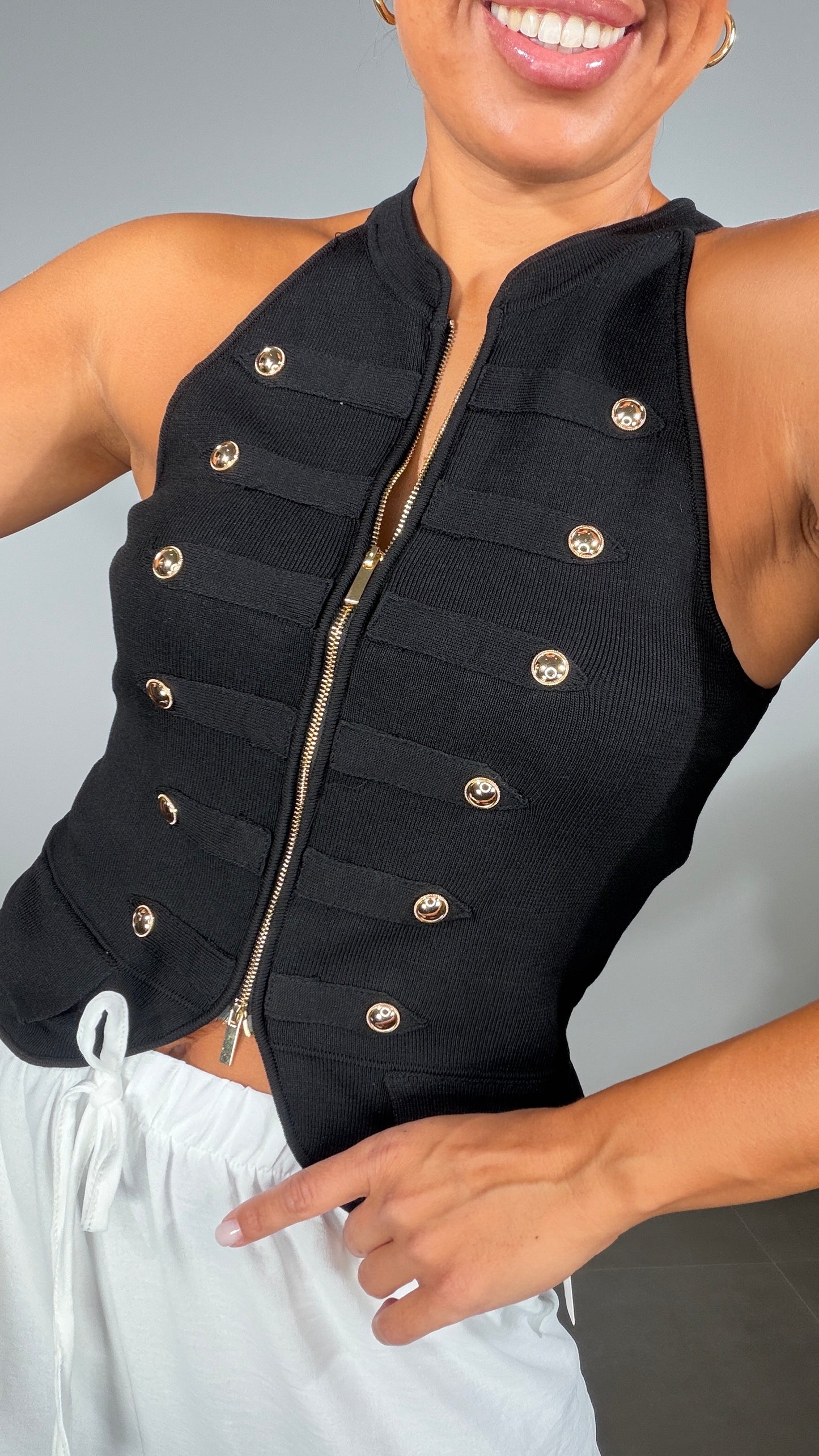 Chaleco CREMALLERA MILITAR