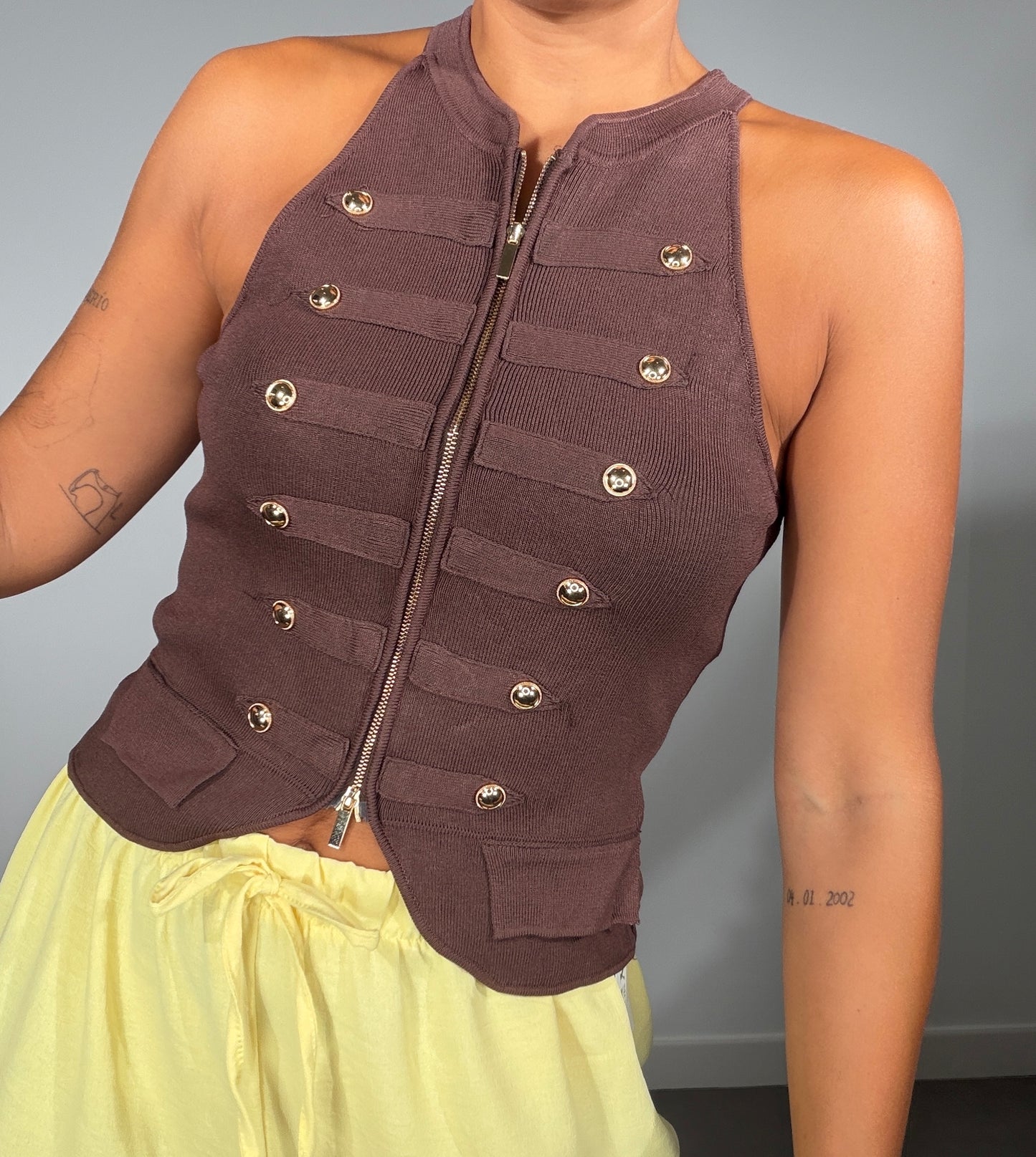 Chaleco CREMALLERA MILITAR