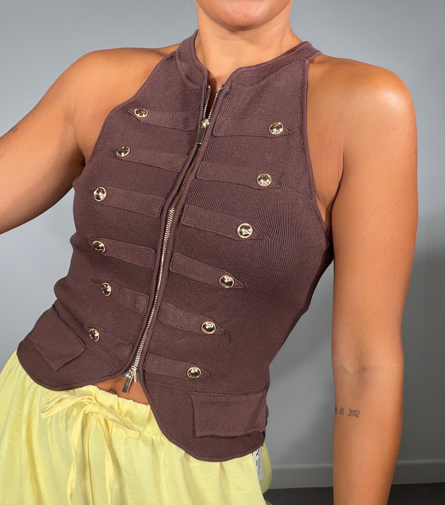 Chaleco CREMALLERA MILITAR
