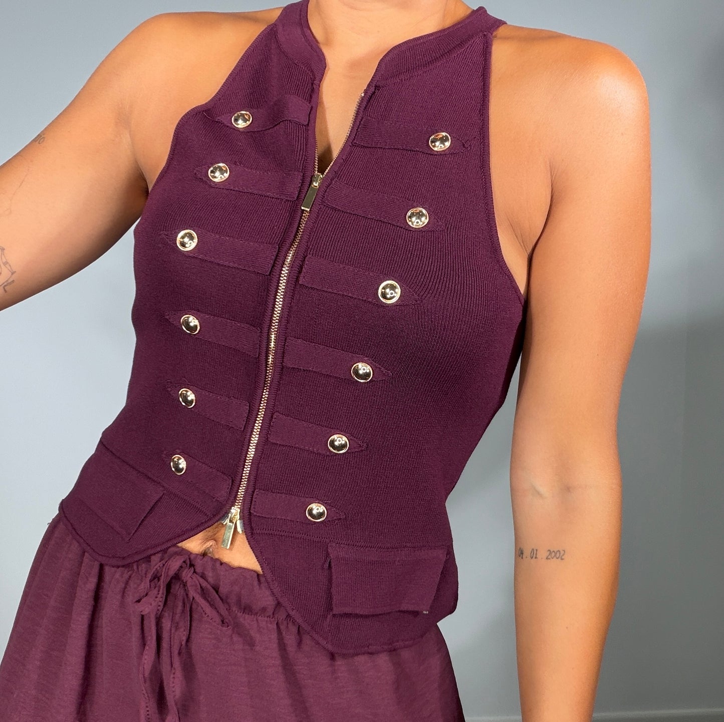 Chaleco CREMALLERA MILITAR