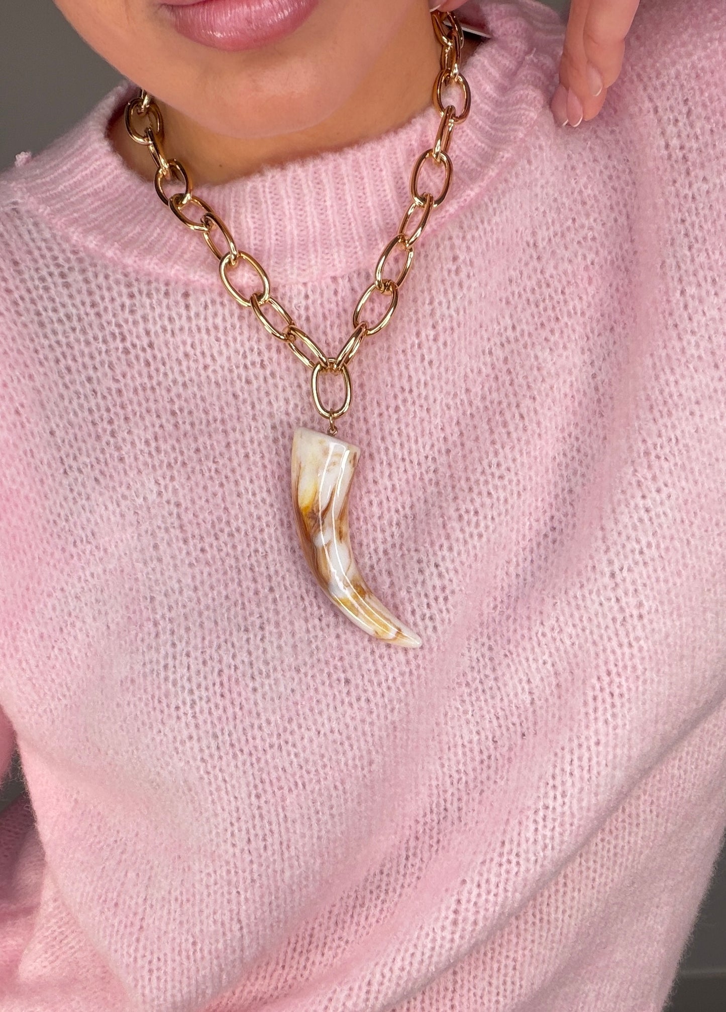 Colgante CUERNOS ACERO