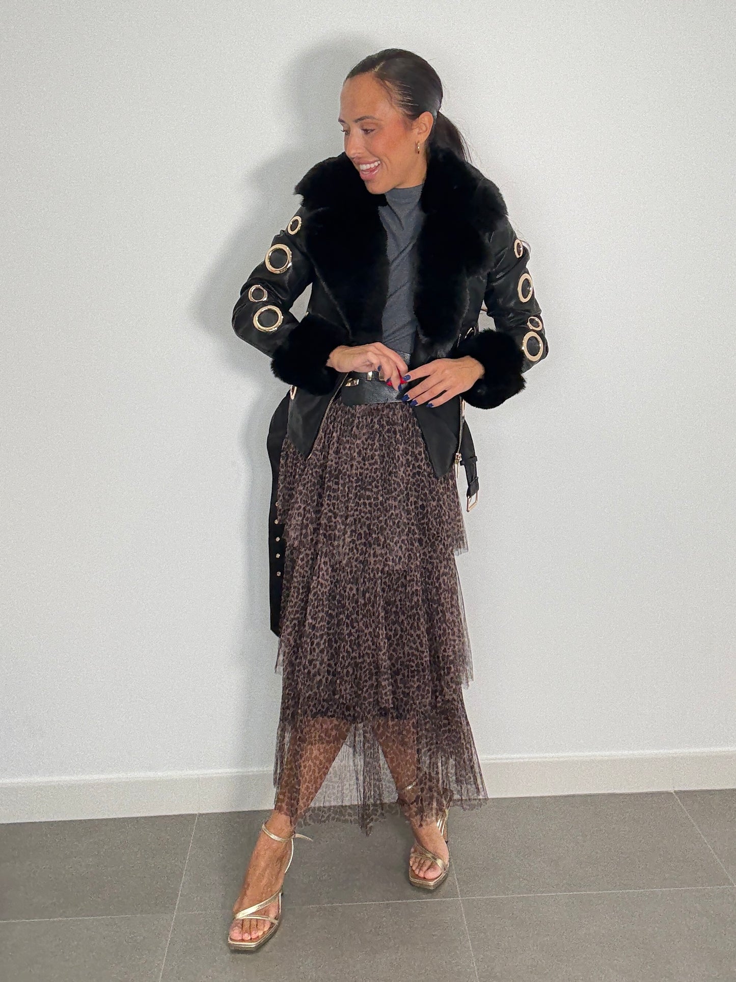Falda AGUSTINA ANIMAL PRINT