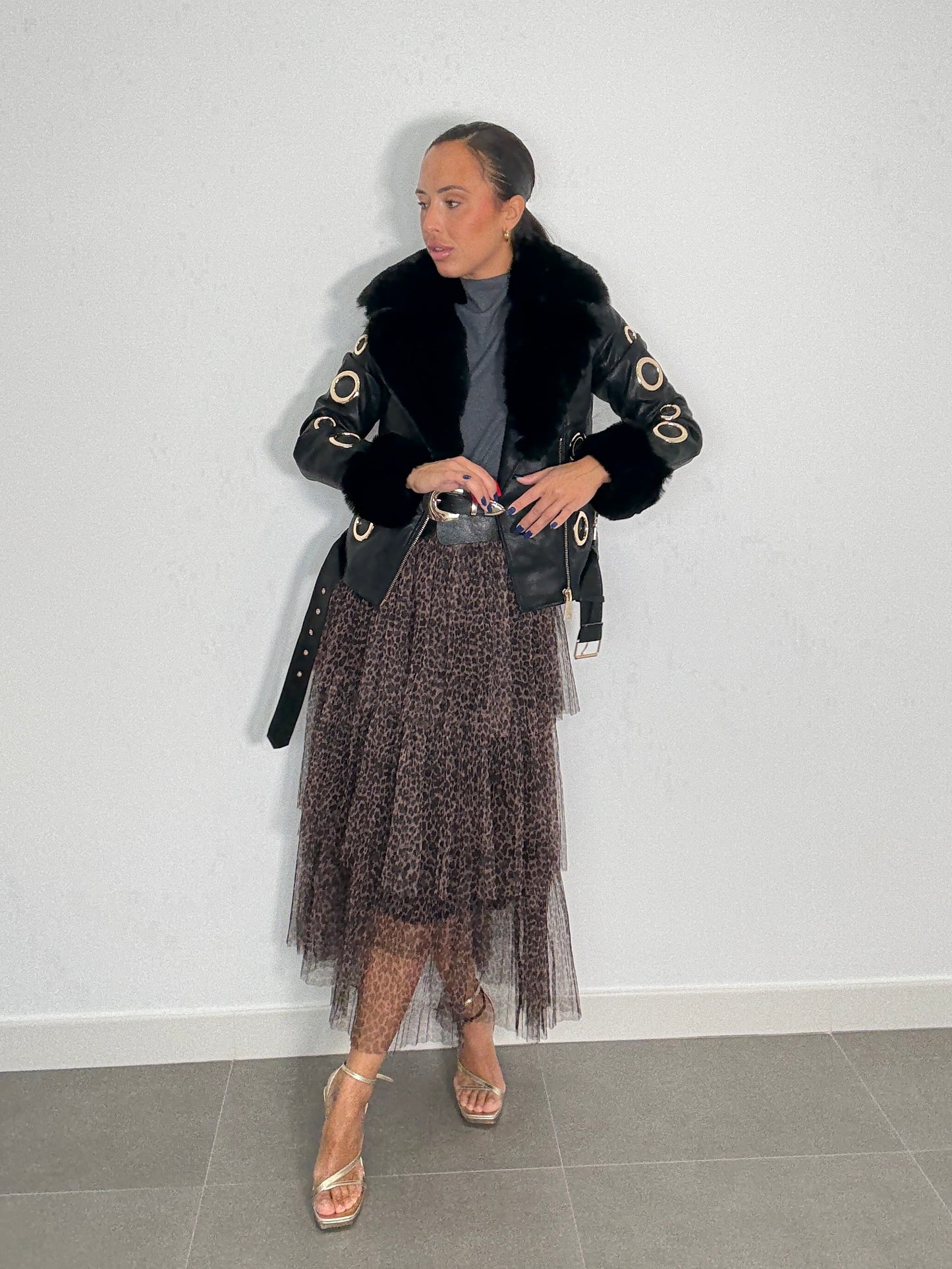 Falda AGUSTINA ANIMAL PRINT