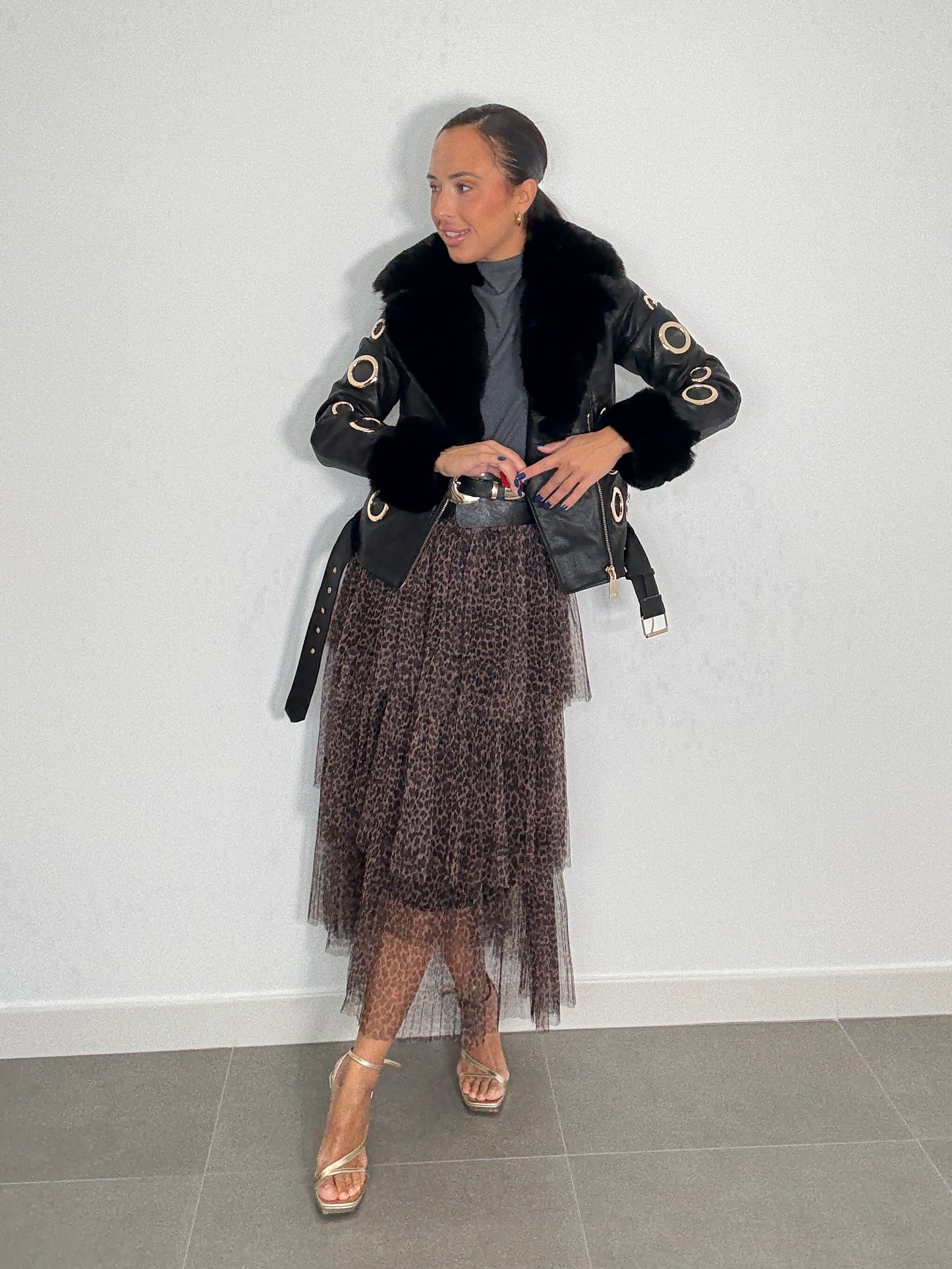 Falda AGUSTINA ANIMAL PRINT