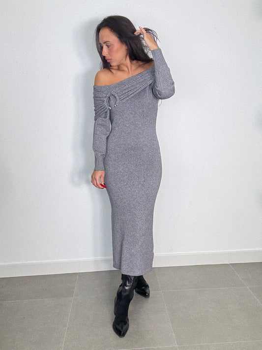 Vestido PUNTO CUELLO BARCO