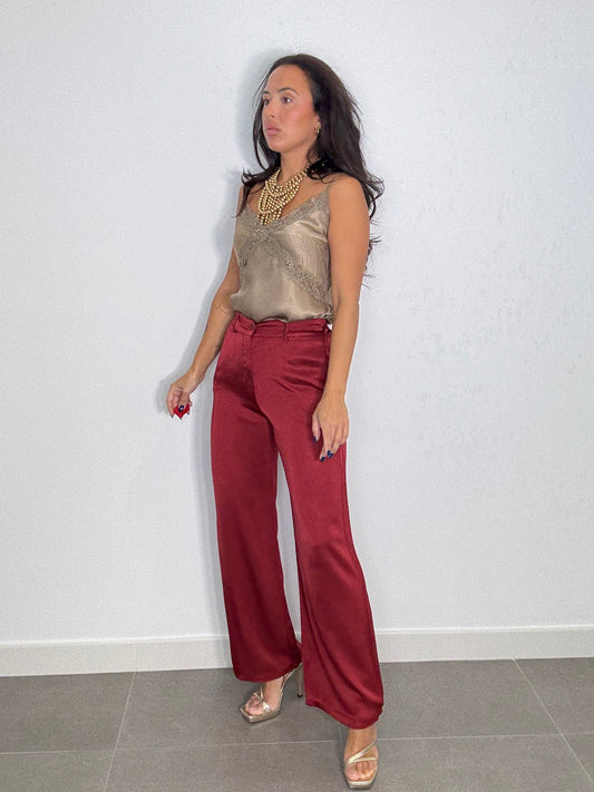 Pantalón SATINADO BOTÓN