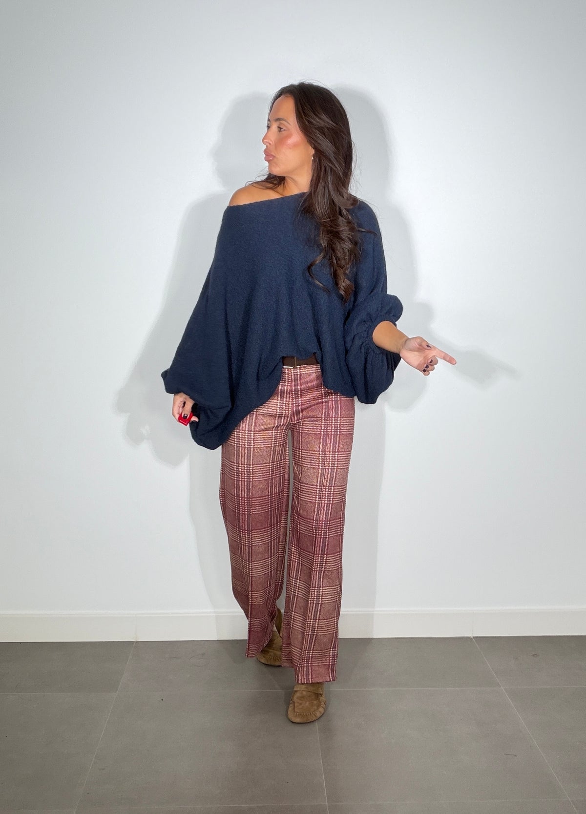 Pantalón CINTURÓN PATA DE GALLO