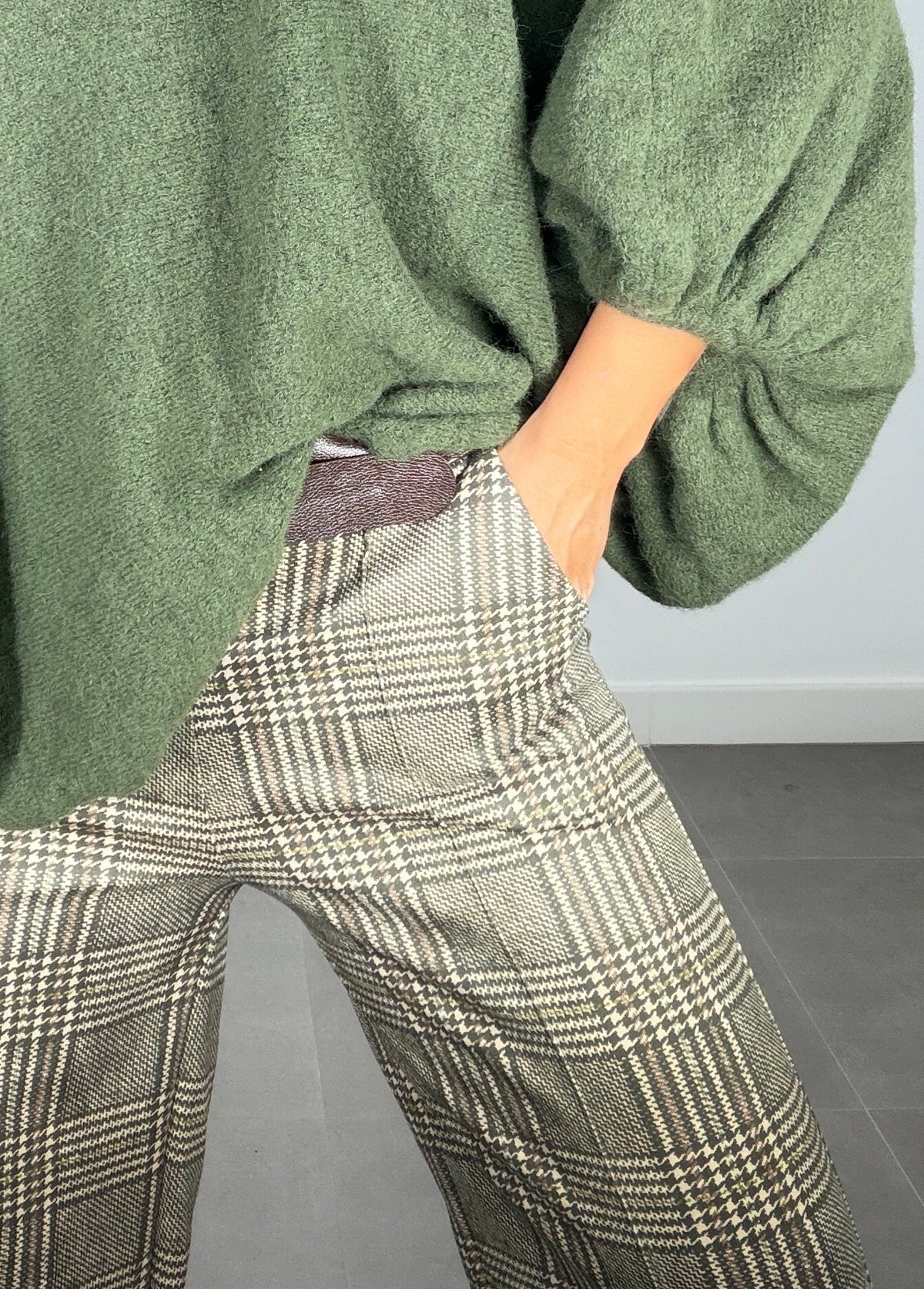 Pantalón CINTURÓN PATA DE GALLO