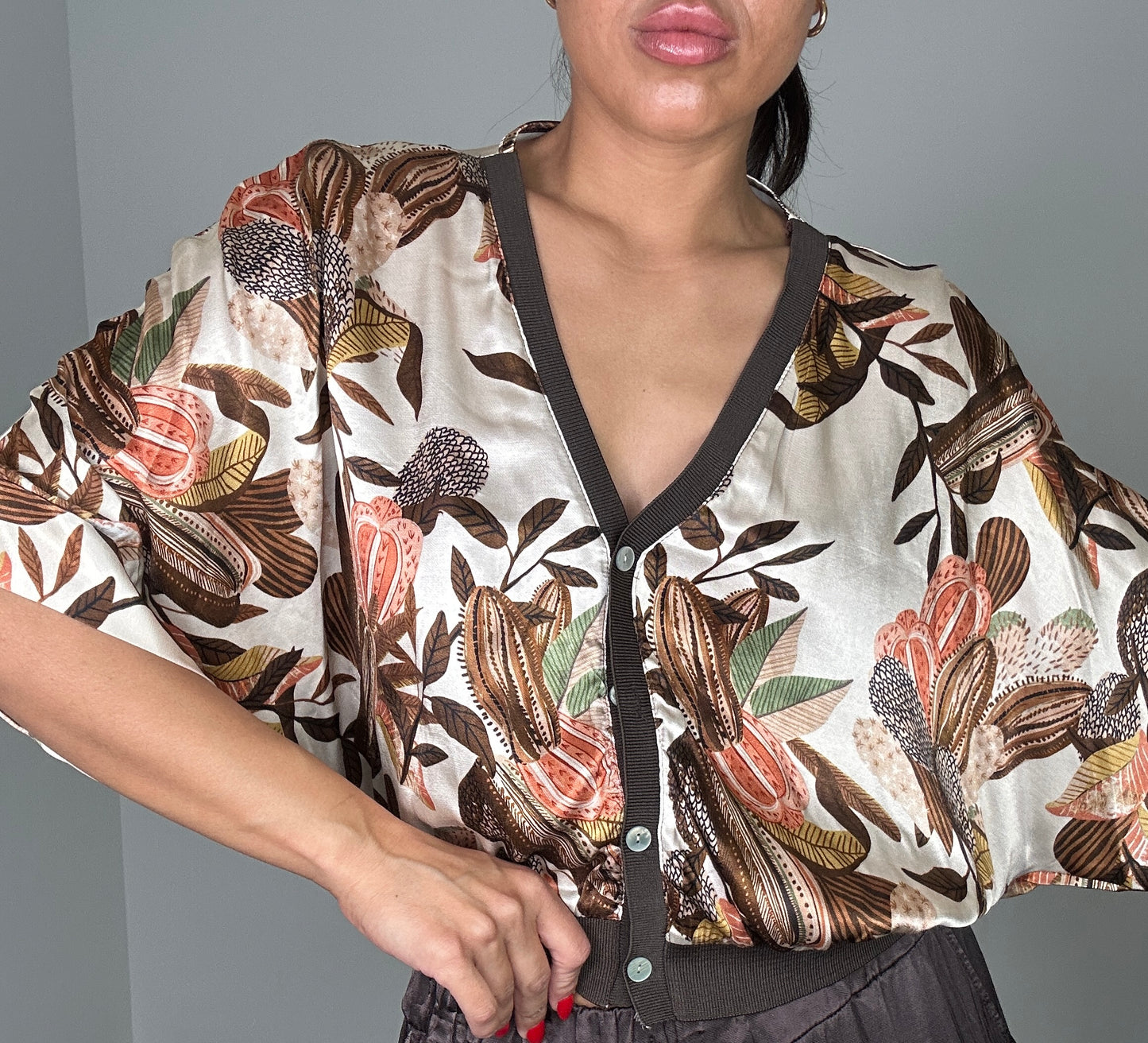 Bomber SATINADA ESTAMPADA