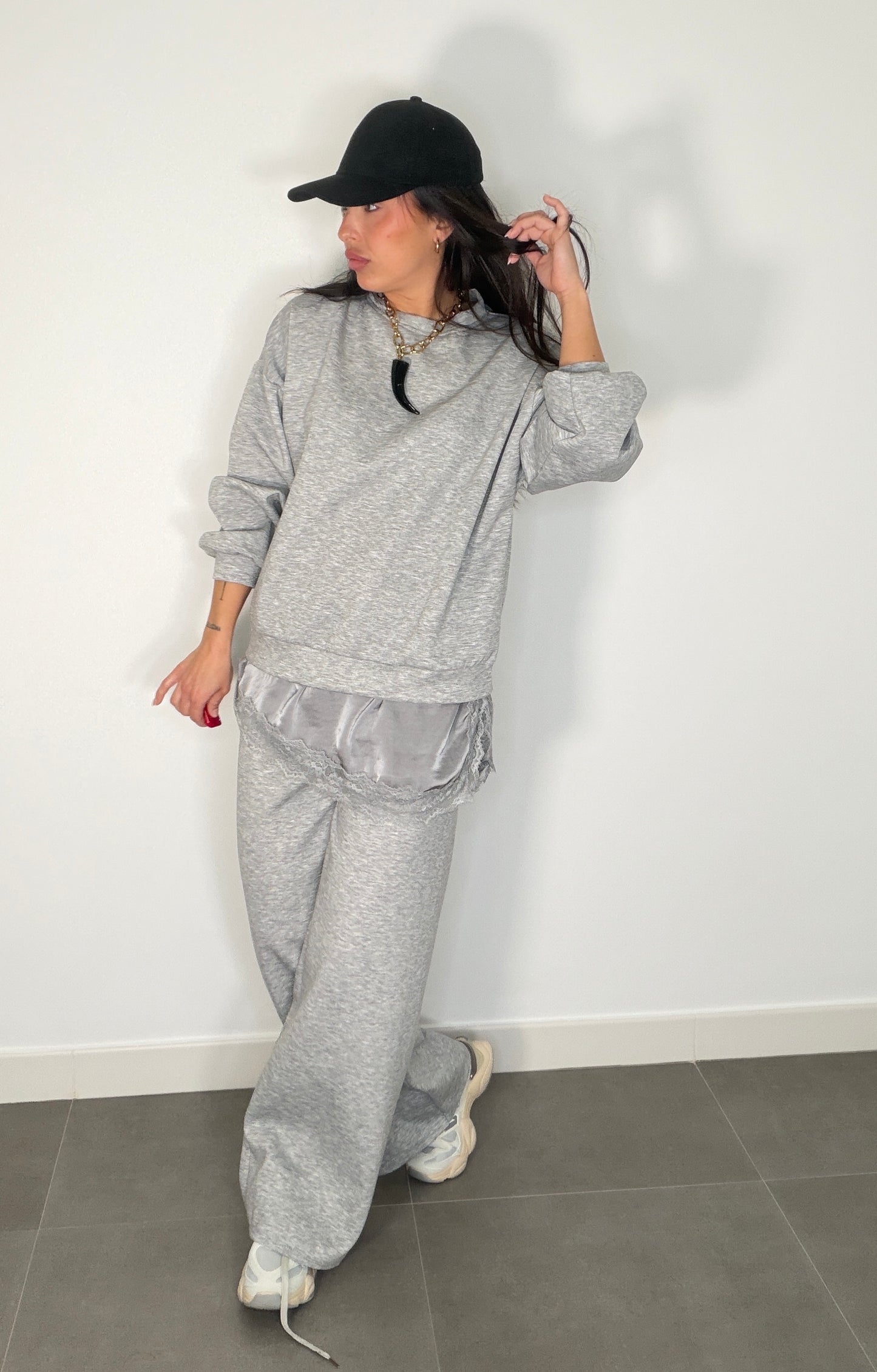 Conjunto CAPA DE AIRE ENCAJE