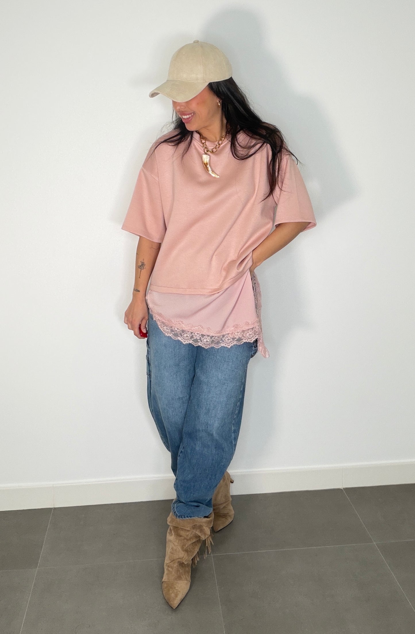 camiseta ENCAJE CAPA DE AIRE