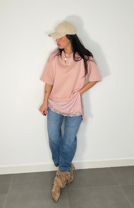 camiseta ENCAJE CAPA DE AIRE